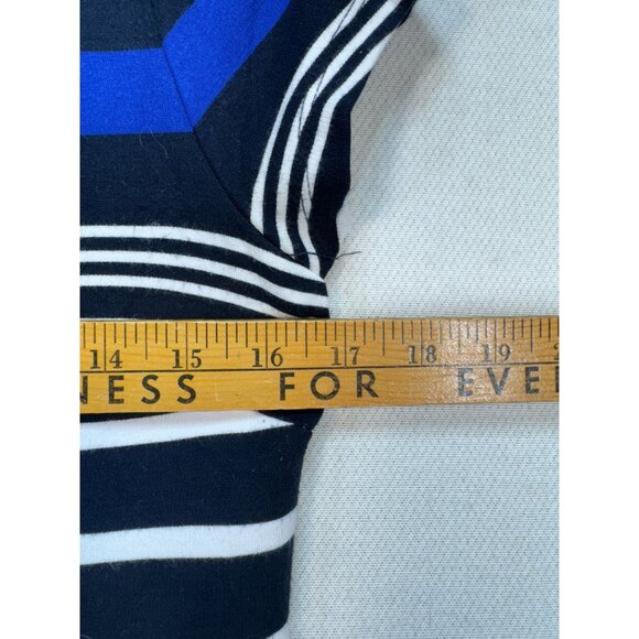 Banana Republic Womens Sheath Dress Suze 8 Multicolor Striped Short Sleeve - Picture 8 of 12